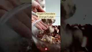 🍊 Vegan Chocolate Orange Fudge 🍊