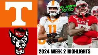 #14 Tennessee vs NC State Highlights Week 2 | 2024 College Football Highlights