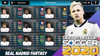 PLANTILLA DEL REAL MADRID FANTASY 2021 NORMAL Y AL 100 PARA DREAM LEAGUE SOCCER | HAALAND, CAMAVINGA