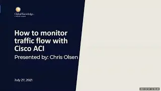 How to monitor traffic flow with Cisco ACI