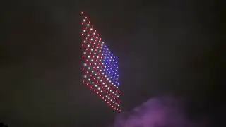 Drone Light Show: Happy 4th of July