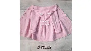 Кизлар учун крючокда кардиган тукиш (капюшон)