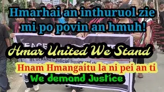 Peaceful Procession/Hmar Pasaltha 3 thina leia Lungawi naw  entirna'n lam hraw/Hmar United We Stand