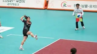족구영상 여자 체전부 진주 제이엔 족구단 BLACK MAMBA! 전혜진 킬러 JOK GU KOREA
