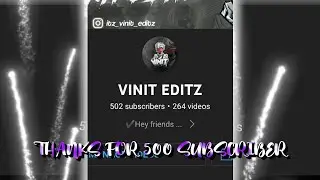 THANKS FOR 500 SUBSCRIBER ❤|| PRESET BADASS ALIGHT MOTION || IND SOCIETY 👾||