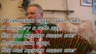 В городском саду падал снег... на гармони(кавер).