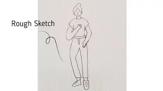 Illustration Character Rough Sketch Drawing Tutorial Easy