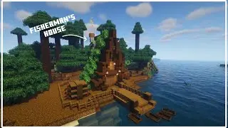 minecraft | how to build a fisherman's house🎣