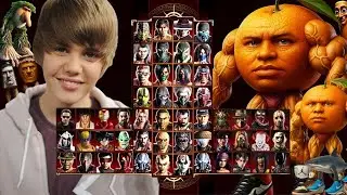 Mortal Kombat 9 - JUSTIN BIEBER & UDIN DIN DUN 🍊 MOD - Expert Tag Ladder - Gameplay @(1080p)60ᶠᵖˢ ✔