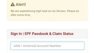We are experiencing high load on our Servers. Please try after some time.