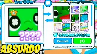 PEGUEI o TITANIC LUCKI e FIZ TRADES ABSURDAS no PET SIMULATOR X
