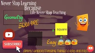 #square || Area and perimeter || #shorts #maths #learn study about square.  😱😨📚