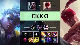 Ekko Jungle vs Lee Sin: Triple Kill, Unstoppable - NA Master Patch 14.19