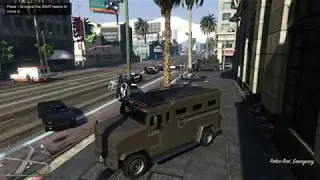 Cop in a Gta 5 Bank Heist - LSPDfr mod
