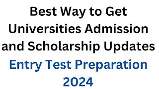 University Admission Test Updates I How to Prepare NUST NET 1 I ECAT 2024 Preparation I NTS NAT Prep