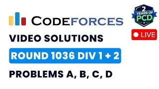 Codeforces Round 1036 (Div 1 + 2) | Video Solutions - A to D | by Pradyumn | TLE Eliminators