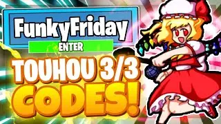 ALL NEW *TOUHOU 3/3* UPDATE OP CODES! Roblox Funky Friday