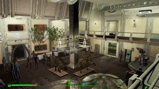 Fallout 4 Mechanist lair vault full settlement build - with commentary