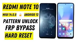 Redmi Note 10 (MIUI 14.0.8) hard reset android 12 || Redmi Note 10 frp bypass without PC