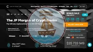 شرح موقع Crypterium كمشروع ICO لبنك مشفر و تغيير مستقبل البنوك 2018