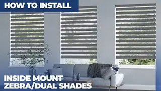 How to Install Inside Mount Zebra Dual Shades