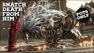 Elden Ring - Maliketh, The Black Blade:Boss Fight(Pots Only, Solo)[NG+]