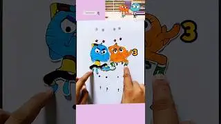 Guess the real eyes of Gumball & Darwin 😛#gumball #shorts #trendingshorts #drawing