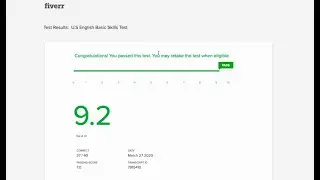 Fiverr basic English test answers 2020 PDF download