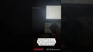 FRECON FR Serisi ve PV Serisi sürücülerde TÜRKÇE DİL DESTEĞİ #frecon