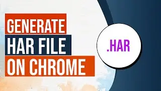 Generating a .HAR File on Chrome Browser