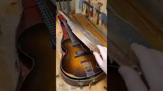 Vintage Hofner Guitar restoration  Part 1, subscribe for Part 2 (coming soon).  #luthier #luthiery