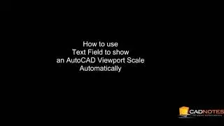 How to use AutoCAD Text Field for View Title Scale