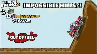 🔥OVER 3,000M IN UPHILL WITHOUT FUEL?!😱 T4 in Disgruntled Road - Hill Climb Racing 2