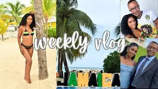 JAMAICA TRAVEL VLOG IN MONTEGO BAY| RIU HOTEL ALL INCLUSIVE| WEDDING| GRWM| PARTIES, FOOD & MORE