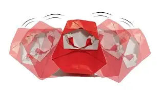 How to make 3d Origami Daruma Doll - Roly-poly Doll