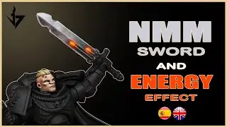 How to paint NMM sword 🤍 and ENERGY effect 🧡 -Como pintar una espada con NMM 🤍 y efecto de ENERGÍA 🧡