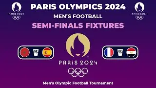 PARIS OLYMPICS 2024 MEN'S FOOTBALL SEMI FINAL FIXTURES | Match Schedule Paris Olympics 2024