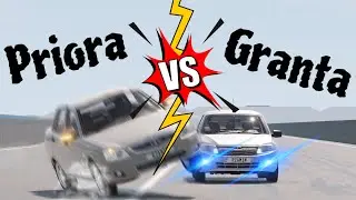 Priora Vs Granta (Böyük Qarşılaşma) BeamNG Drive