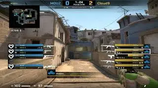 AntiForzado - Split B con Inicio Dominio ELE(Cloud9) @ de_mirage Terror