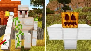 Minecraft Iron golem And snow golem