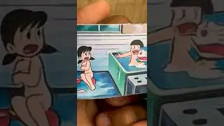 Shizuka Bathing  #doraemon #cartoon #flipbook #nobita #shizuka #bathing #shizukadrawing #shorts