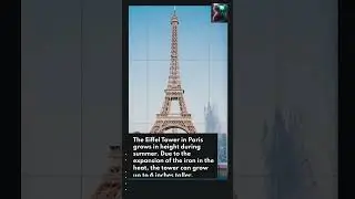 The Incredible Summer Growth of the Eiffel Tower