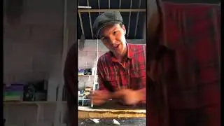 Squaring green wood with hand tools 