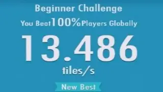 Piano Tiles 2 (Don't tape the white tile 2) Beginner Challenge World Record ! WR ! 13.486 !
