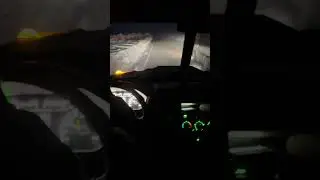 Ночная пурга на трассе - суровая жизнь в Салехарде 🥰 #арктика #automobile #ямал #путешествия