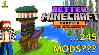 Better Minecraft 1.19.2 Lets Play - Minecraft with 245 MODS!!
