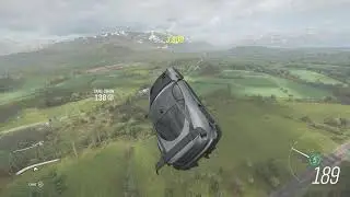 Forza Horizon 4 - Launching over the field in front of The Great Ridge.