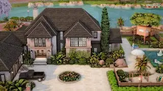 Twin Oracle Family Home | The Sims 4 Speed Build | No CC 🏡💚