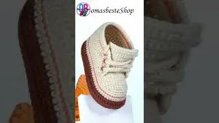 Babyschuhe, пинетки ботиночки "Фунтик", крючком #Shorts #Knitting