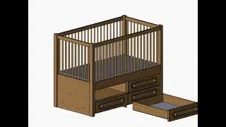 детская кроватка с маятником своими руками чертеж